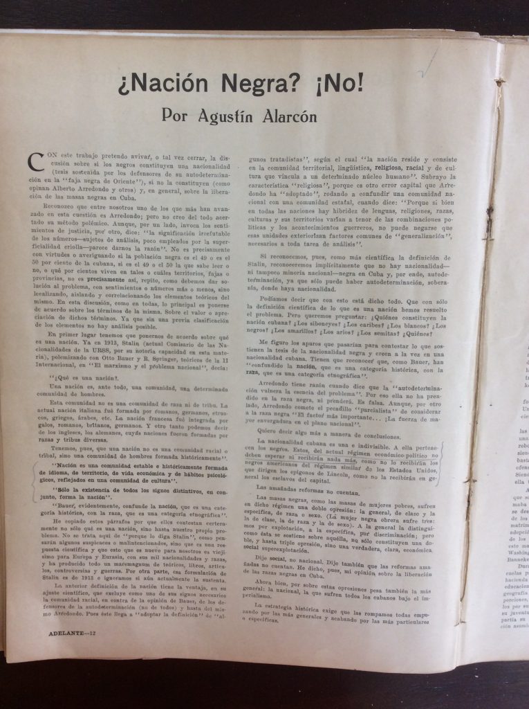 Article from Adelante.