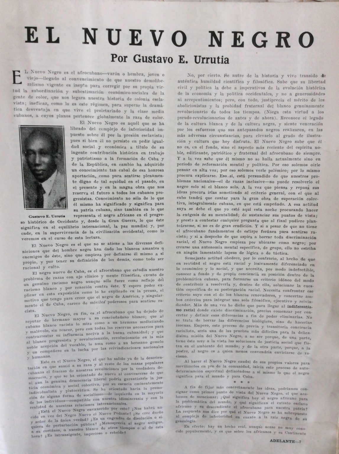 Article from Adelante.