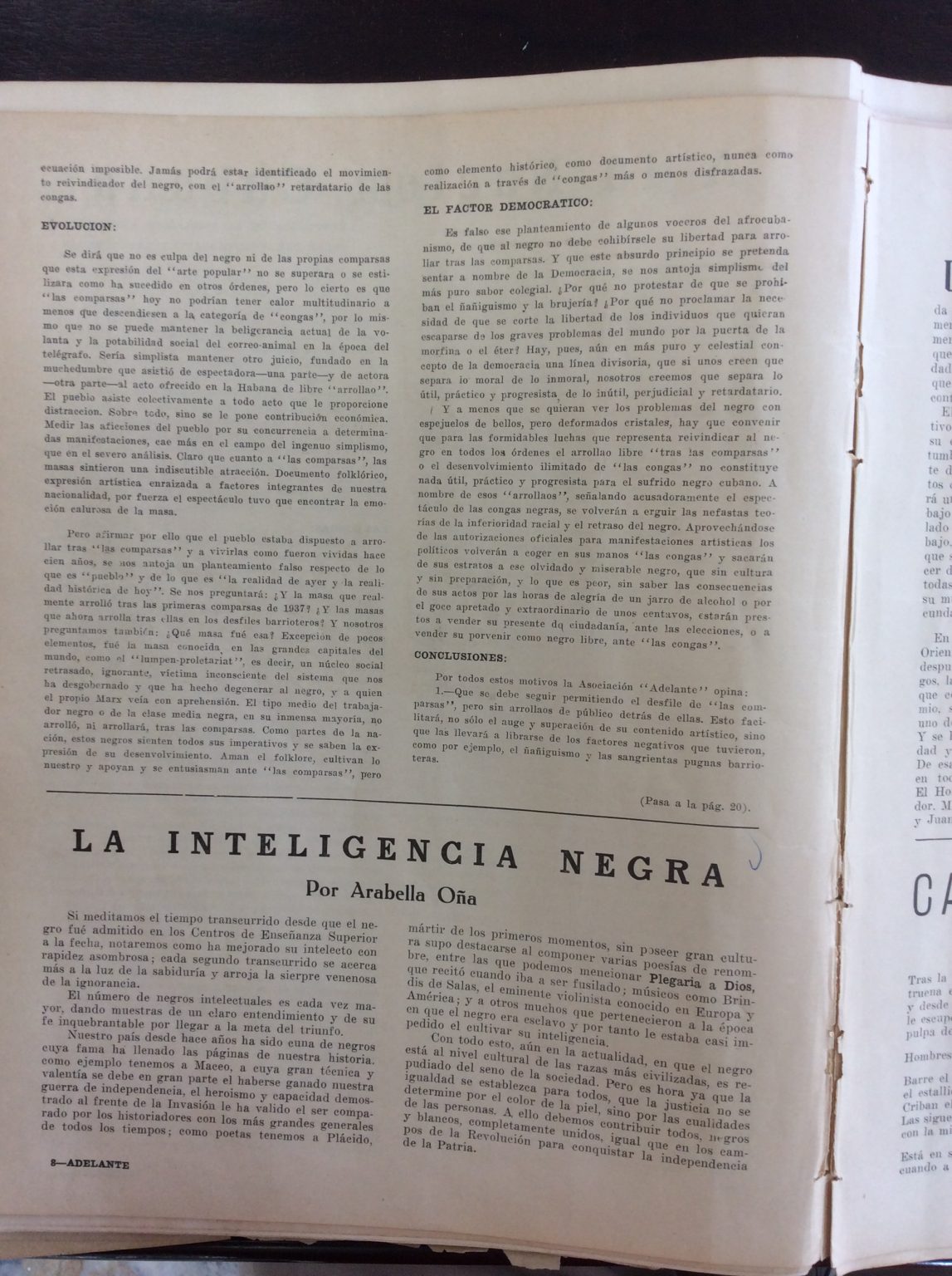 Article from Adelante