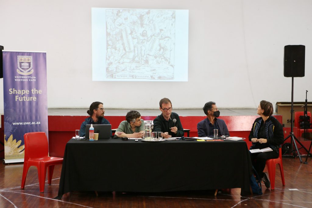 Photo of panel 6 with David Johnson presenting.